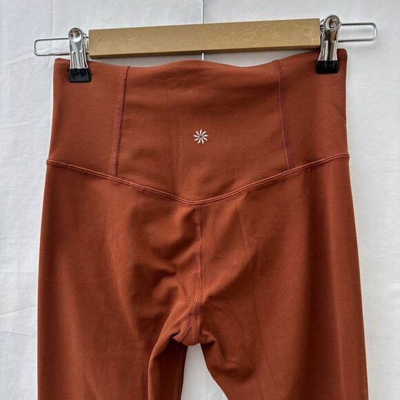 Athleta Ultra High Rise Elation 7/8 Tight Legging Activewear Mahogany Womens XS - Picture 3 of 10